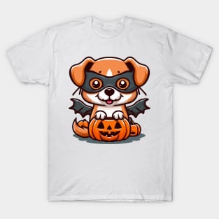 Dog in halloween mask T-Shirt